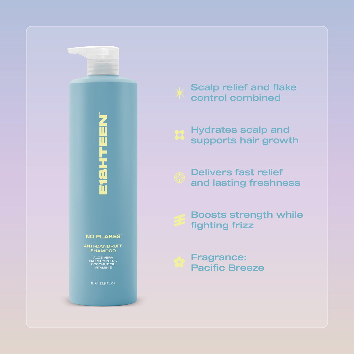 No Flakes Anti-Dandruff Shampoo 1L