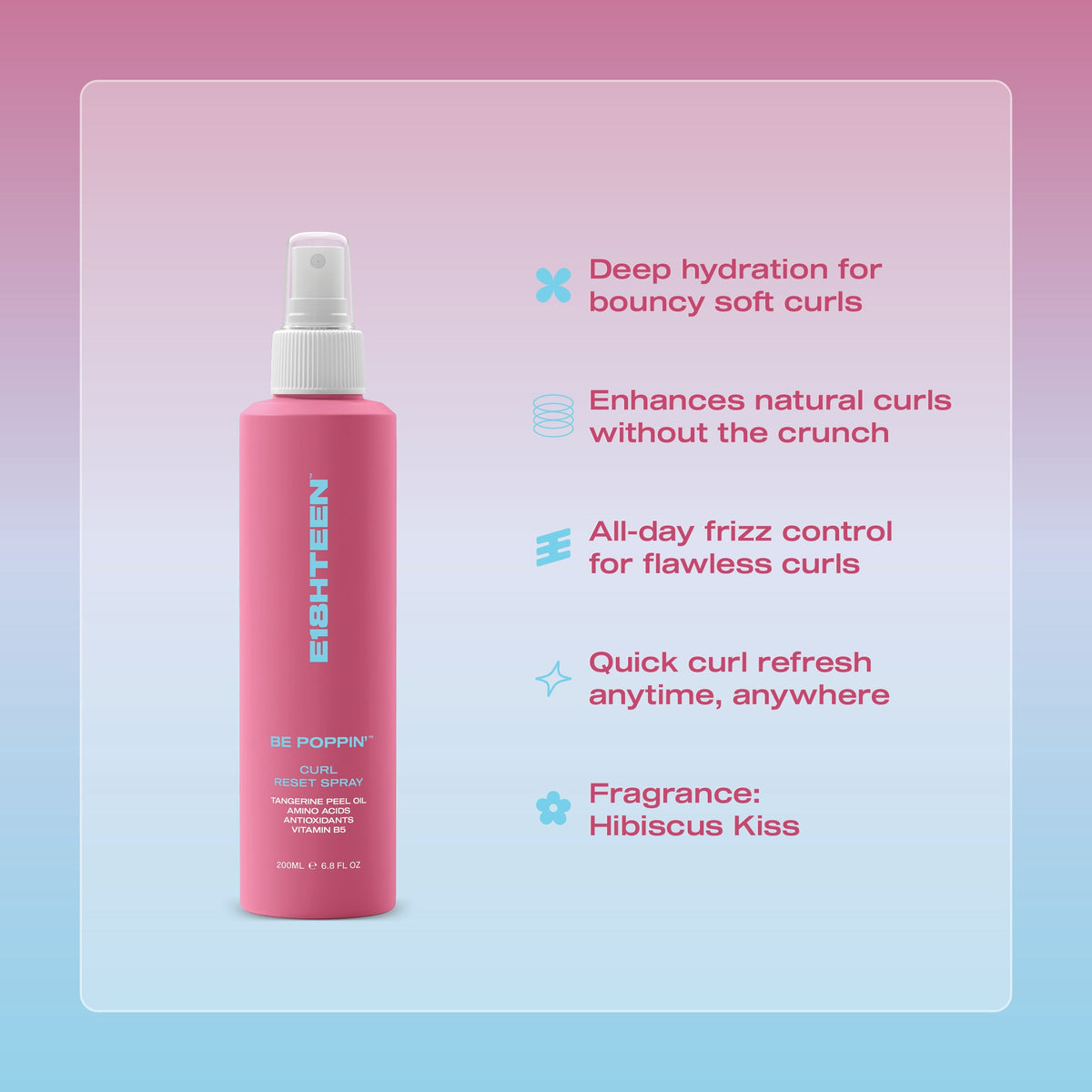 Be Poppin' Curl Reset Spray 200ml