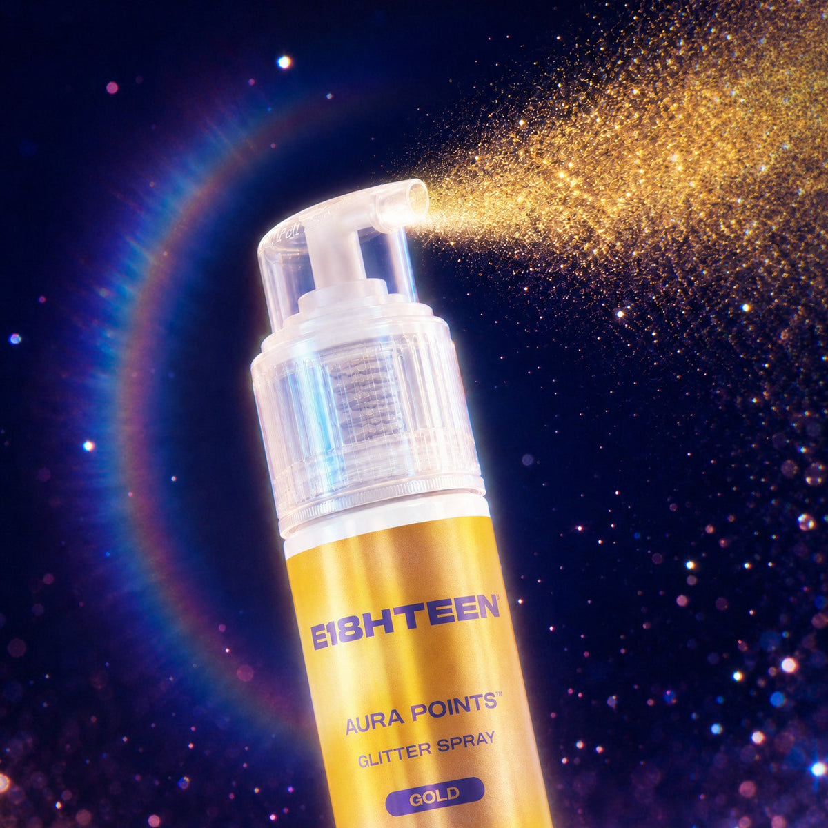 E18HTEEN Aura Points Glitter Spray Gold 12g - 2