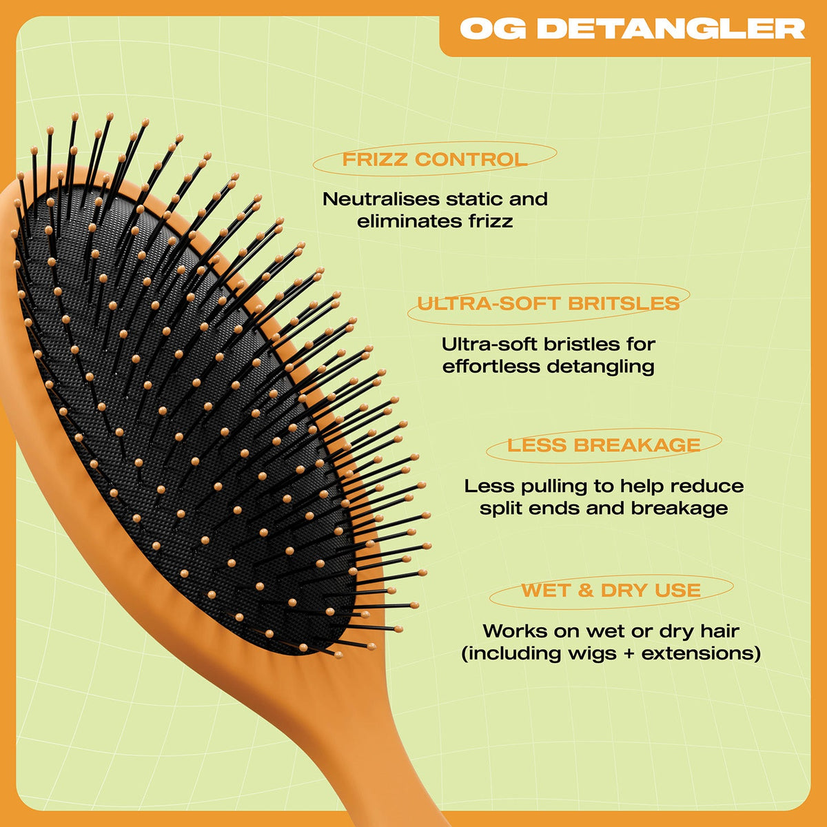 E18HTEEN OG Detangler Dark Mode Orange - 5