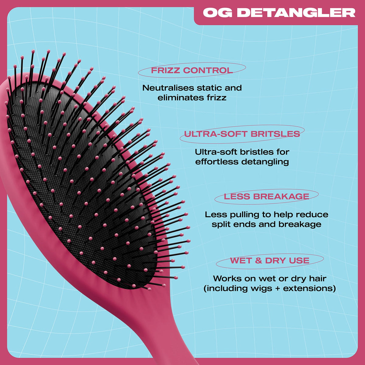 E18HTEEN OG Detangler Dark Mode Magenta - 5