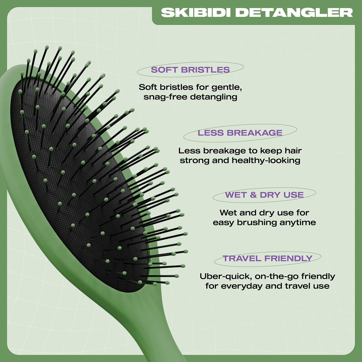 E18HTEEN Skibidi Detangler Dark Mode Green - 5