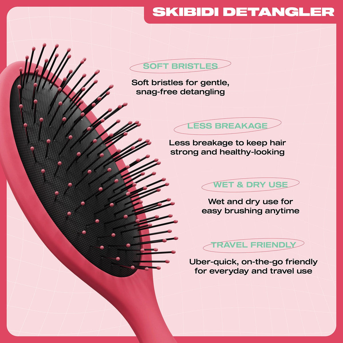 E18HTEEN Skibidi Detangler Dark Mode Red - 5