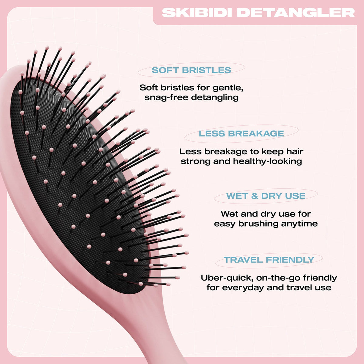 E18HTEEN Skibidi Detangler Light Mode Pink - 5